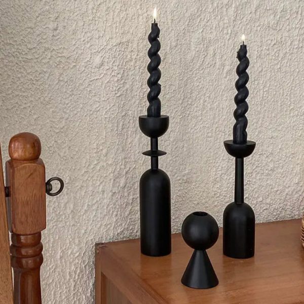 Chandelier Noir Scandinave en métal élégant