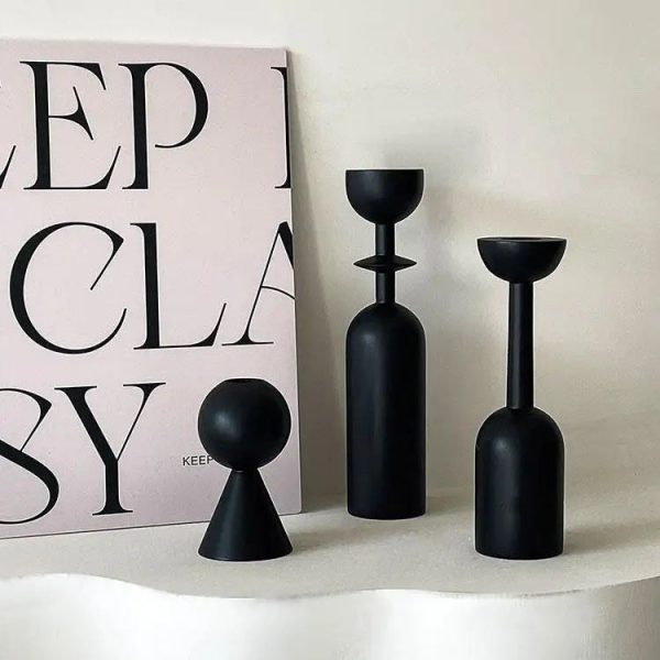 Chandelier noir contemporain pour décoration intérieure