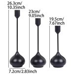 Bougeoir design en fonte, style contemporain