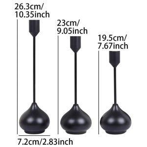 Bougeoir design en fonte, style contemporain