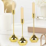 Bougeoirs en fer forgé, ambiance chaleureuse et moderne