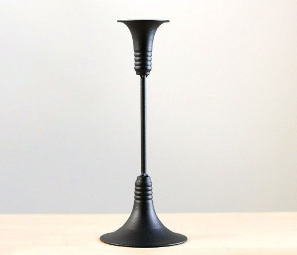 Chandelier en fonte de style rétro noir