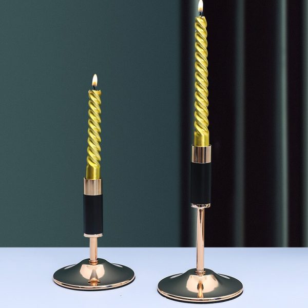 Chandelier élégant en fer forgé - Rose Gold