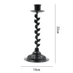 Suspension en métal noir style nature