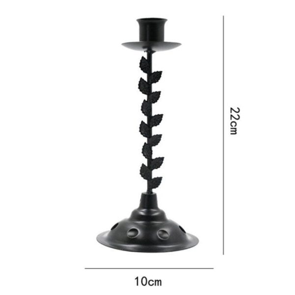 Suspension en métal noir style nature