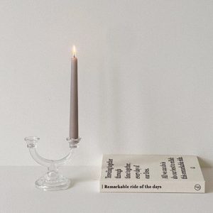 Éclairage en verre : Chandelier 2 Branches pour décor contemporain