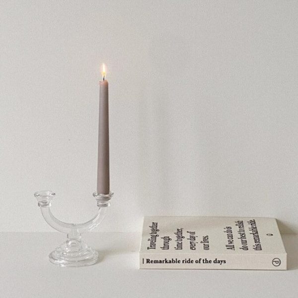 Éclairage en verre : Chandelier 2 Branches pour décor contemporain