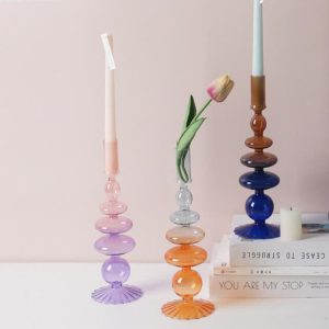 Chandelier Verre Bicolore élégant pour décoration intérieure