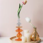 Chandelier en verre bicolore pour un éclairage raffiné