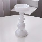 Lustre en verre blanc contemporain