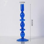 Chandelier en verre, couleur bleue, ambiance chaleureuse