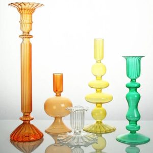 Chandelier Verre Coloré Rétro