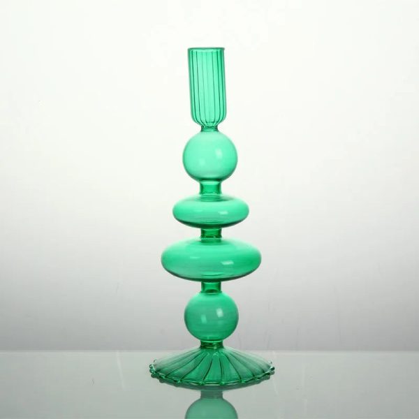 Chandelier design rétro, verre coloré artistique