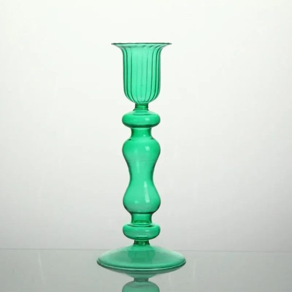 Suspension en verre coloré, accent rétro