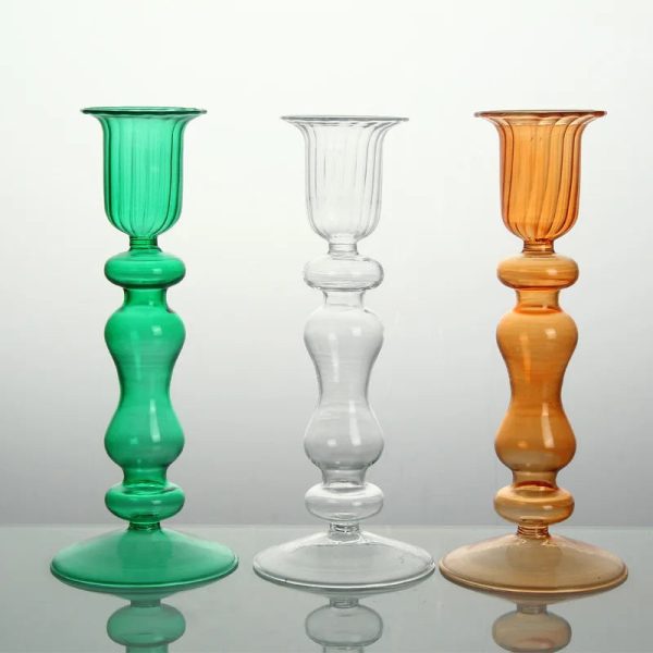 Chandelier en verre coloré rétro, style vintage