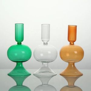 Lustre en verre coloré, design rétro