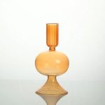 Lustre en verre coloré, style rétro chic