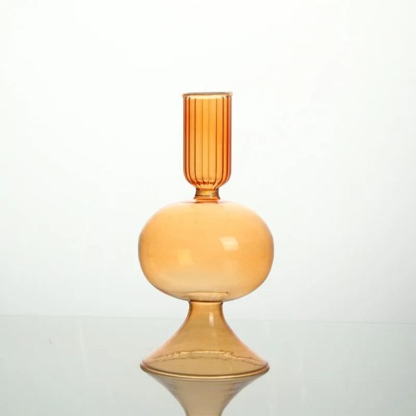 Lustre en verre coloré, style rétro chic