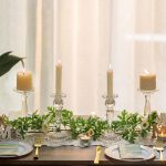 Bougeoir en verre élégant pour décoration intérieure