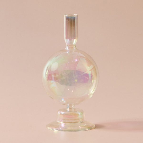 Lustre en verre irisé pour éclairage doux