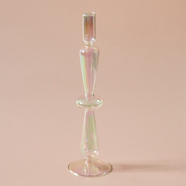 Éclairage en verre irisé pour salon chic