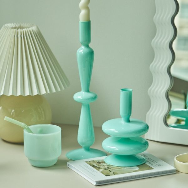 Élégant chandelier Jade en verre pour décoration intérieure