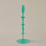 Chandelier en verre jaune avec finition soignée