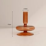 Chandelier marron en verre, style moderne et chic