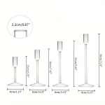 Lustre en verre moderne - style raffiné x4