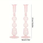 Bougeoirs en verre, parfaits pour une table élégante