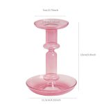 Chandelier en verre rose élégant pour décoration intérieure - vue 2