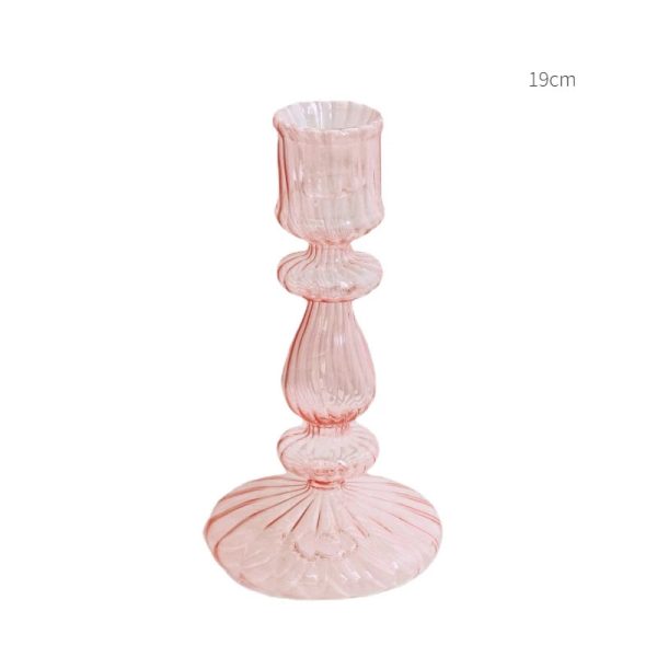 Verre rose chandelier, accessoire décoratif chic