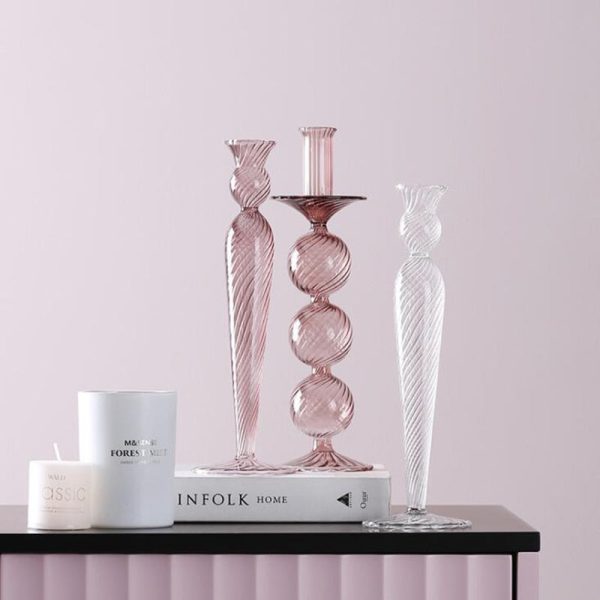 Chandelier Verre Soufflé Fumé