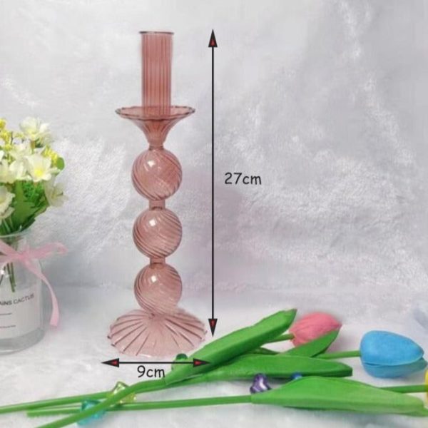 Verre fumé chandelier pour atmosphère chaleureuse