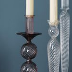 Bougeoir design en verre soufflé