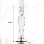 Bougeoir en verre soufflé pour intérieur raffiné