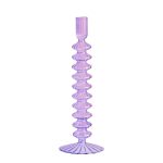 Chandelier en verre strié, style contemporain