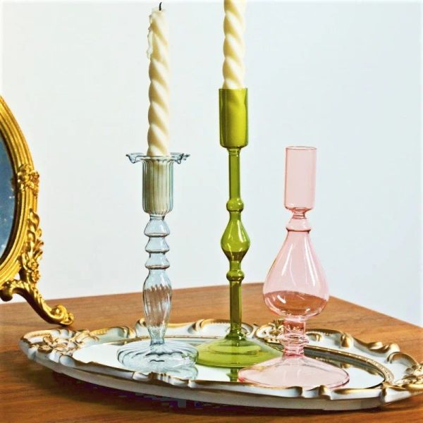 Chandelier en verre élégant et coloré