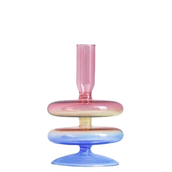 Chandelier décoratif en verre coloré