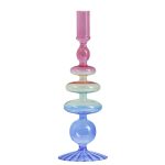 Chandelier en verre aux couleurs harmonieuses