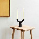 Chandelier vintage 2 Branches inspiré des Vikings