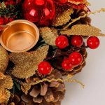 Bougeoir de l'Avent en couronne pour une ambiance festive
