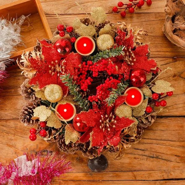 Couronne lumineuse pour un éclairage de Noël chaleureux