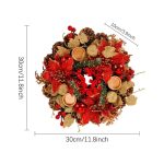 Accessoire de Noël : couronne de l'Avent élégante