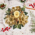 Accessoire de Noël : bougeoir en couronne