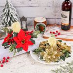 Décoration de table Noël avec bougeoir