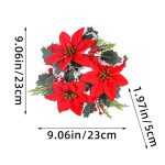Couronne festive avec bougeoir intégré