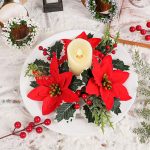 Élément décoratif Noël : bougeoir couronné