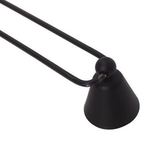Accessoire en métal noir pour éteindre les bougies
