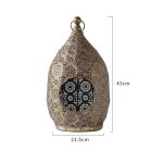 Objet décoratif doré au motif oriental